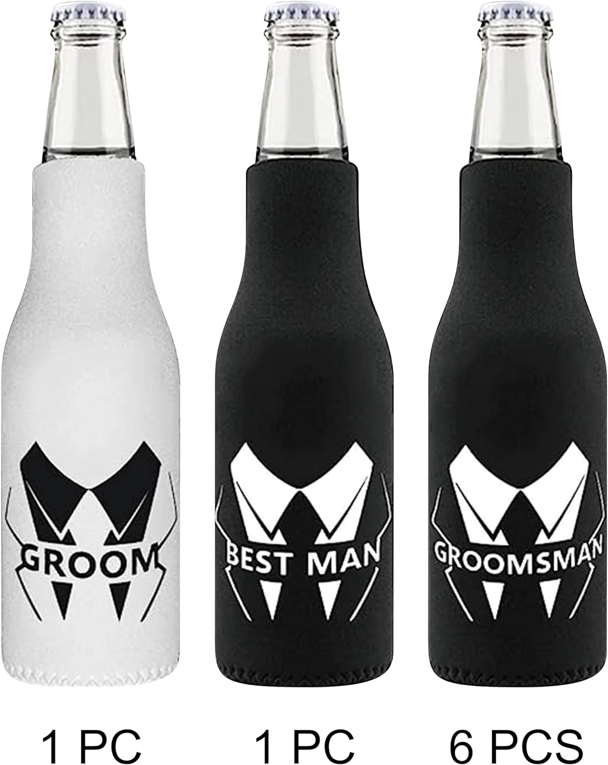 GroomBrideGifts Wholesale Bachelor Party Favors Can Cooler Sleeves Beer Can for Party Decorations(P-LJB)
